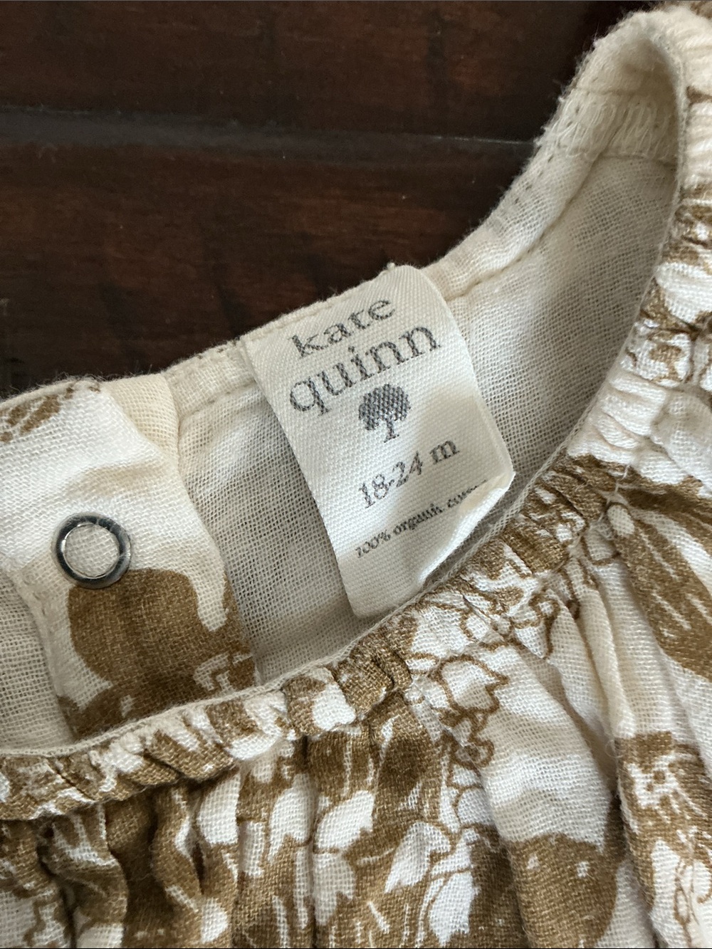 Kate Quinn Bundle of Two Organic Cotton Floral Rompers Size 18-24M - Picture 7 of 7